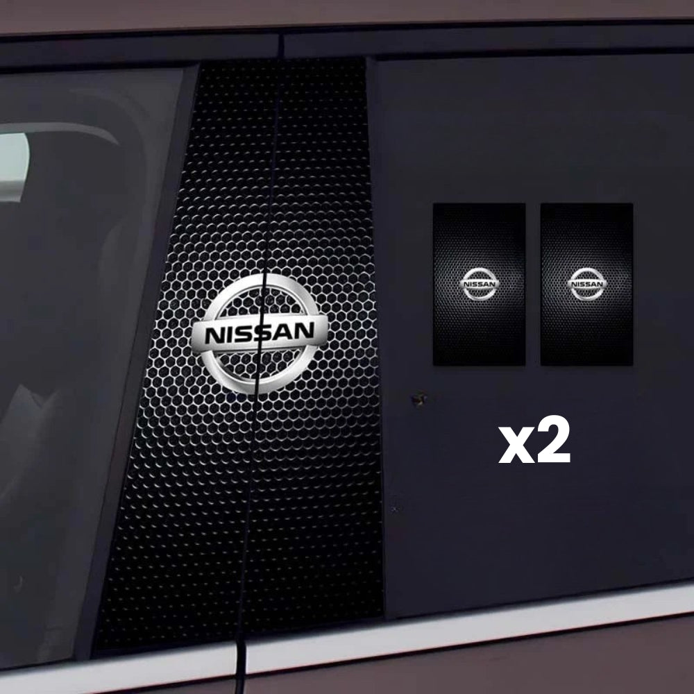 2 autocolante pentru geamurile mașinii cu logo