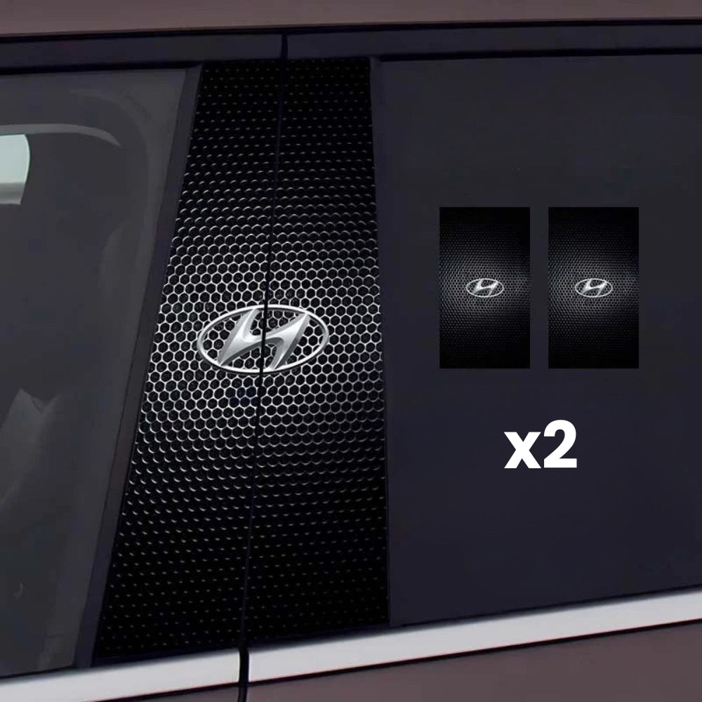 2 autocolante pentru geamurile mașinii cu logo