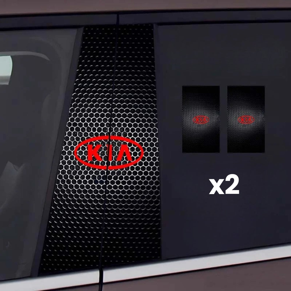 2 autocolante pentru geamurile mașinii cu logo