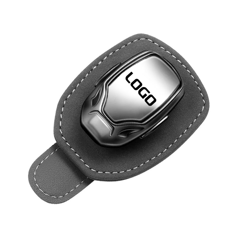 Suede Multifunctional Glasses Clip with your car logo