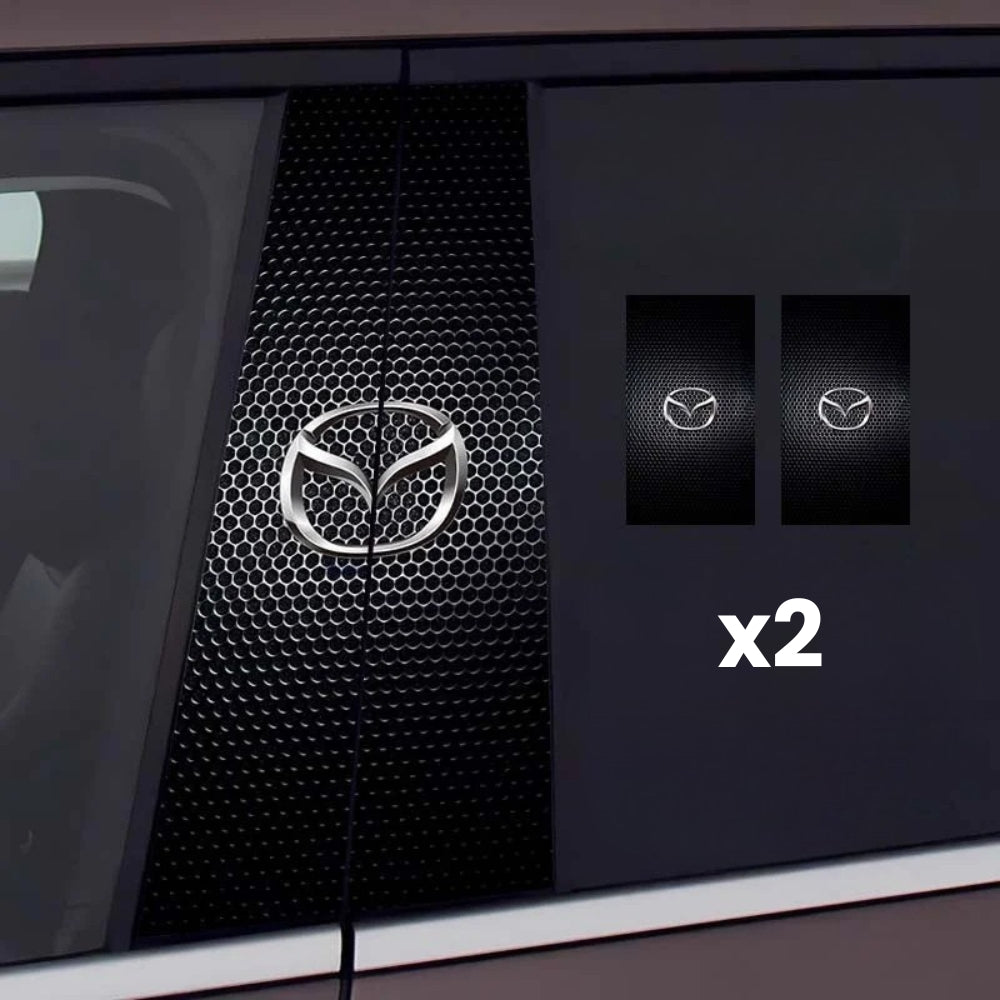 2 autocolante pentru geamurile mașinii cu logo