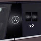 2 autocolante pentru geamurile mașinii cu logo