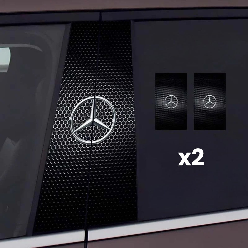 2 autocolante pentru geamurile mașinii cu logo