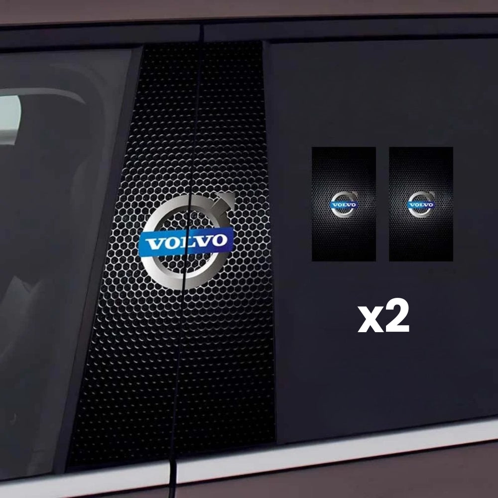 2 autocolante pentru geamurile mașinii cu logo