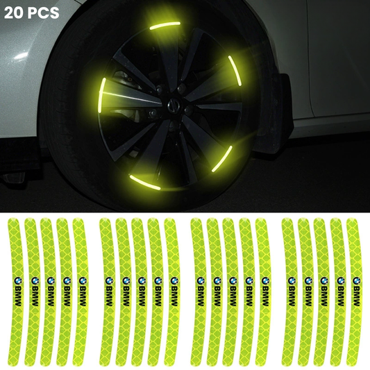 20 de bucăți de protecții iluminate pentru jante cu logo