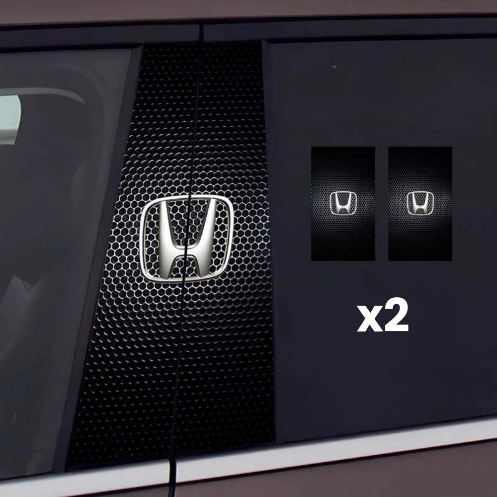 2 autocolante pentru geamurile mașinii cu logo