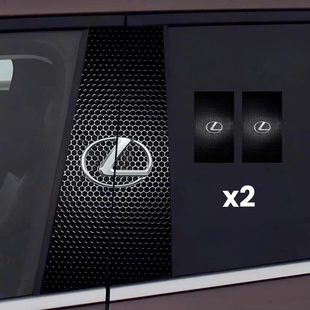 2 autocolante pentru geamurile mașinii cu logo