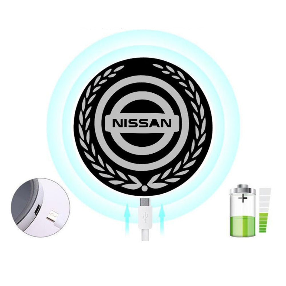 Emblema LED reîncărcabilă pentru mașină – Efect de lumină neon