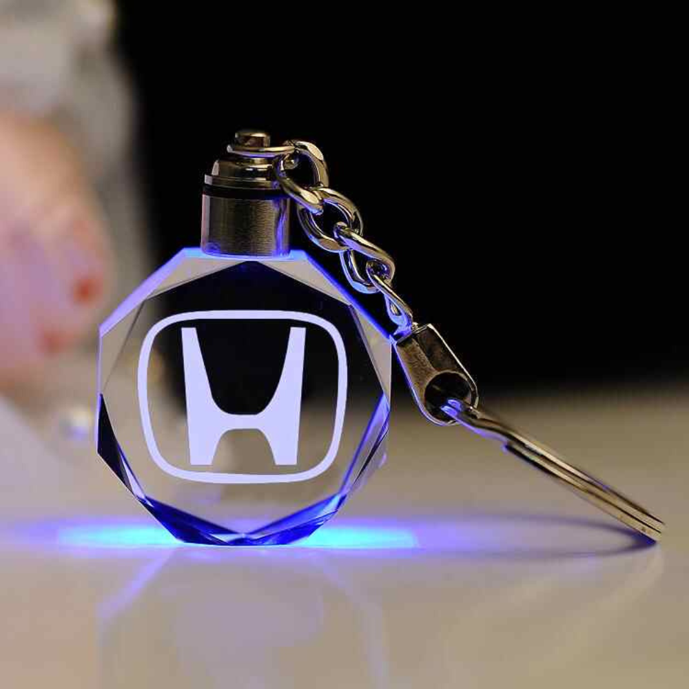 Breloc cu logo auto 3D din cristal